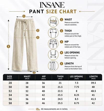 Black Relaxed Linen Pants